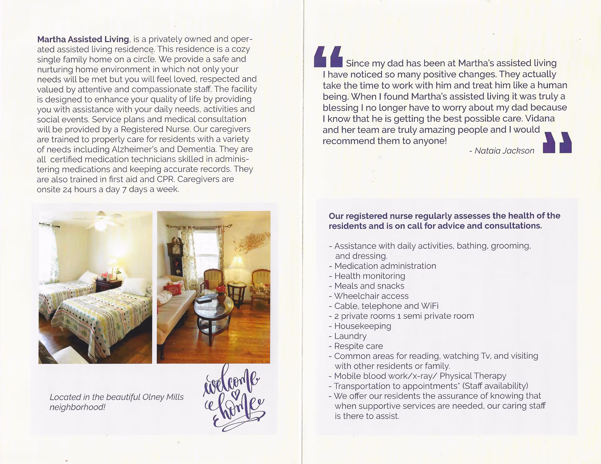 Photo of Martha assisted living