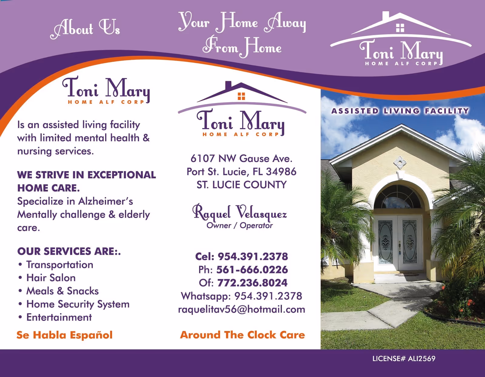 Photo 2 of Toni Mary Home ALF Corp